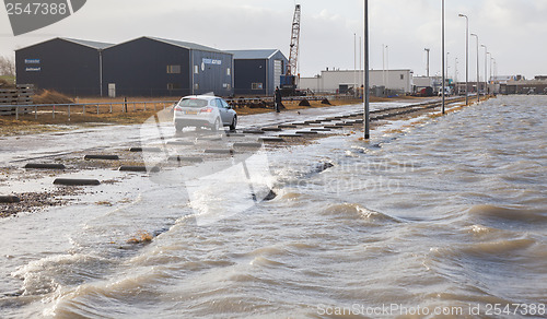 Image of Extreme high tide in the Netherlands