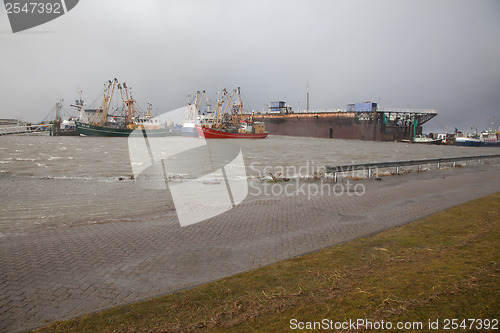 Image of Extreme high tide in the Netherlands