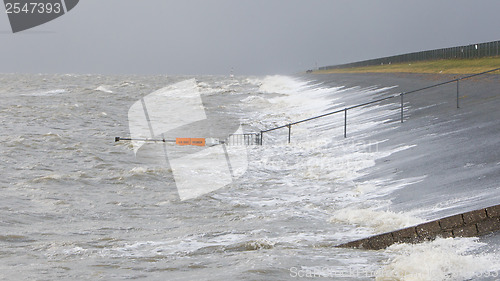 Image of Extreme high tide in the Netherlands