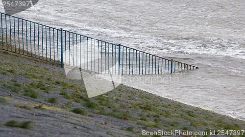 Image of Extreme high tide in the Netherlands