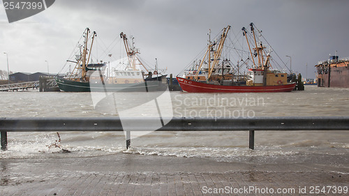 Image of Extreme high tide in the Netherlands