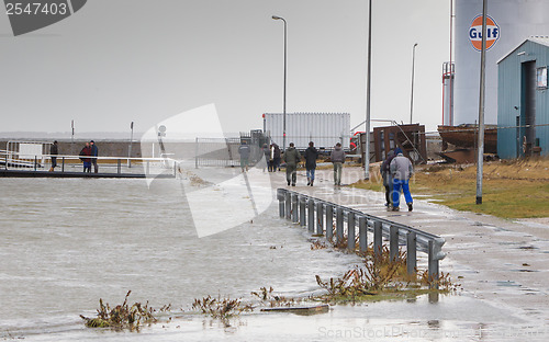 Image of Extreme high tide in the Netherlands