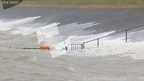 Image of Extreme high tide in the Netherlands