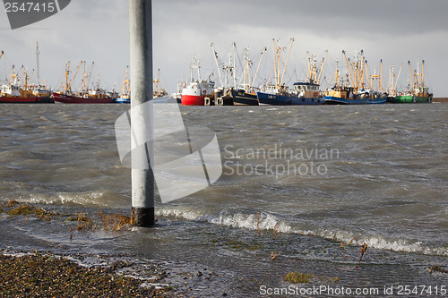 Image of Extreme high tide in the Netherlands