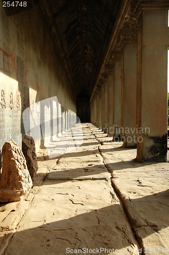 Image of Corridor in Angkor Wat, Siem Reap, Cambodia