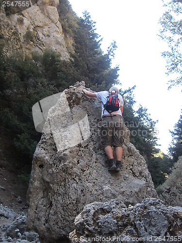 Image of Climbing a rock