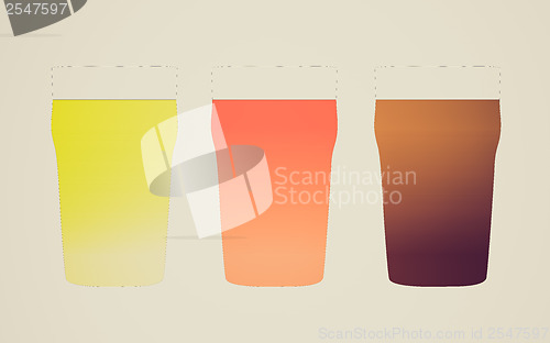 Image of Vintage look Pint of beer