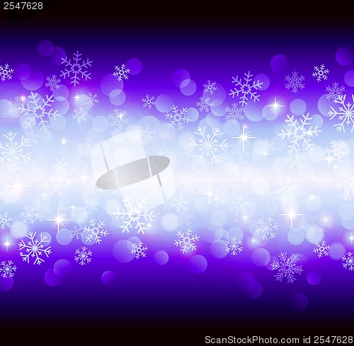 Image of blue snowflakes