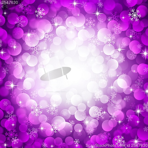 Image of purple snowflakes