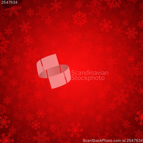 Image of red snowflakes