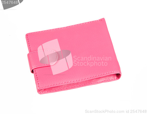Image of Pink purse with snap fastener