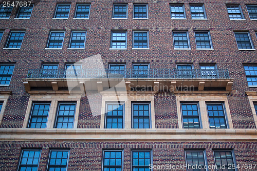 Image of Detail of brick house in Brooklyn