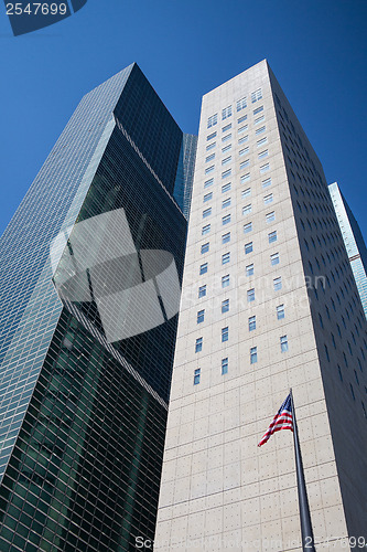 Image of Two futuristic skyscrapers in New York