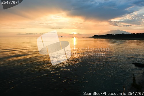Image of Sea sunset