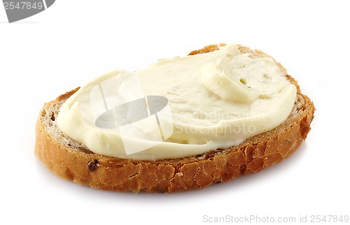 Image of bread with cream cheese