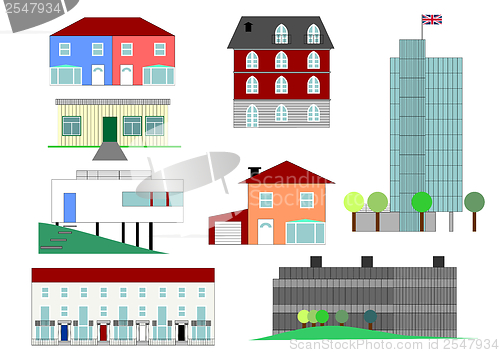 Image of Houses illustration