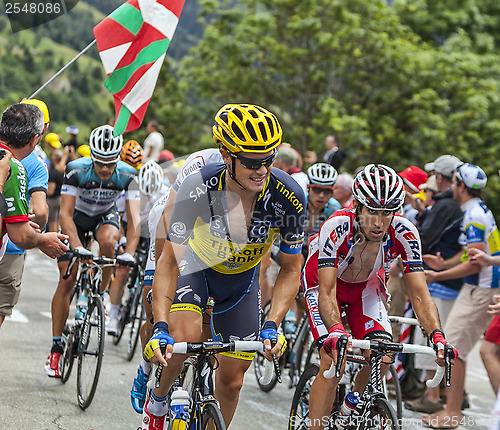 Image of The Peloton on Alpe D'Huez