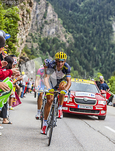 Image of Daniele Bennati Climbing Alpe D'Huez