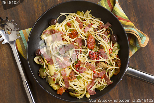 Image of Mediterranean Salami Spaghetti