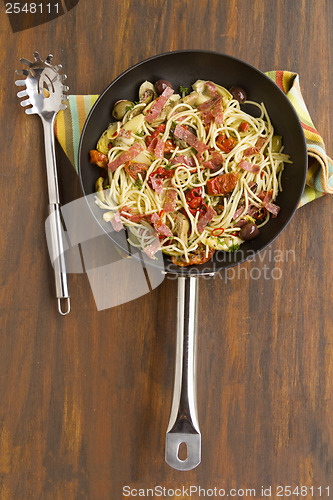 Image of Mediterranean Salami Spaghetti