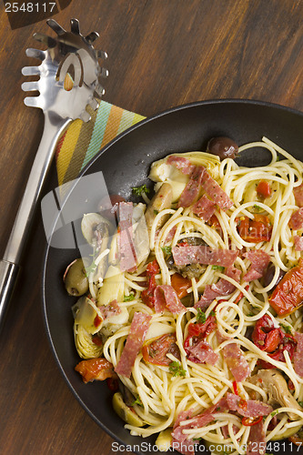 Image of Mediterranean Salami Spaghetti