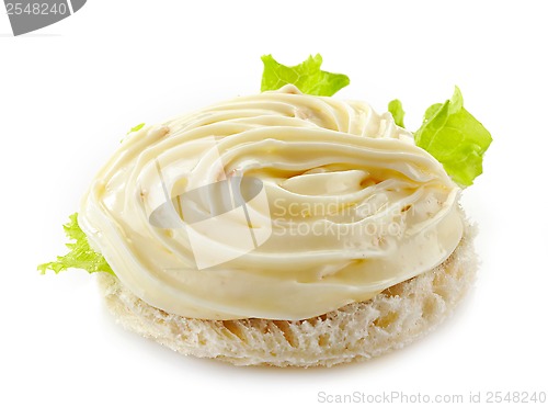 Image of bread with cream cheese