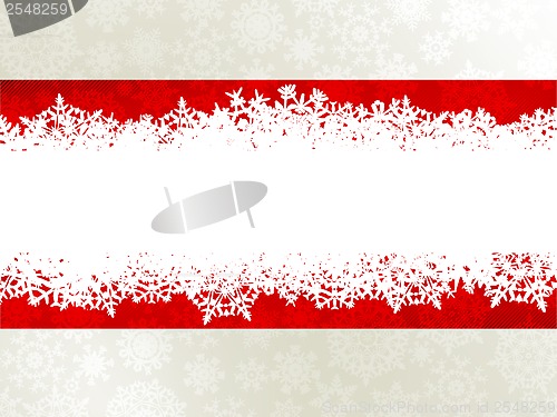 Image of Christmas background with a red ribbon. EPS 10