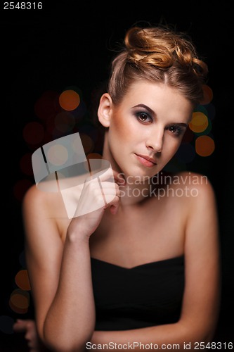 Image of Woman with evening makeup