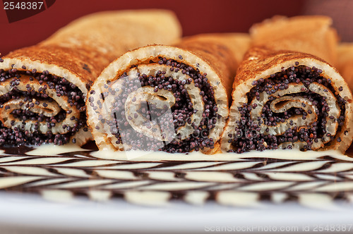 Image of Pancakes with poppy seeds