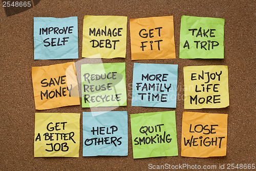 Image of New Year resolutions