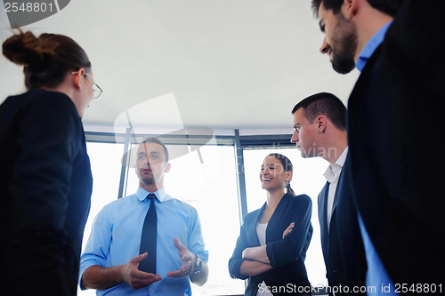Image of business people group in a meeting at office