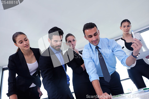 Image of business people group in a meeting at office