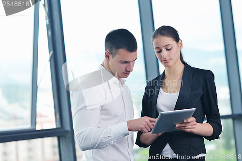 Image of business people group in a meeting at office