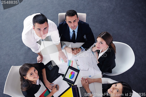 Image of business people group in a meeting at office