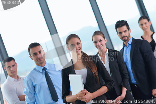 Image of business people group in a meeting at office