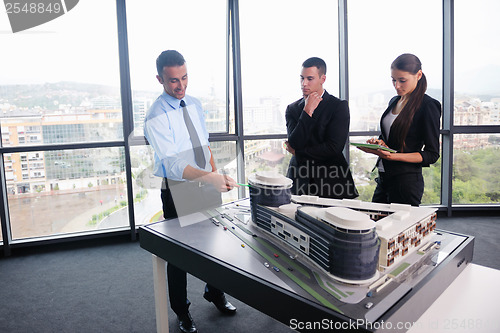 Image of business people group in a meeting at office