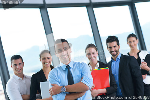 Image of business people group in a meeting at office