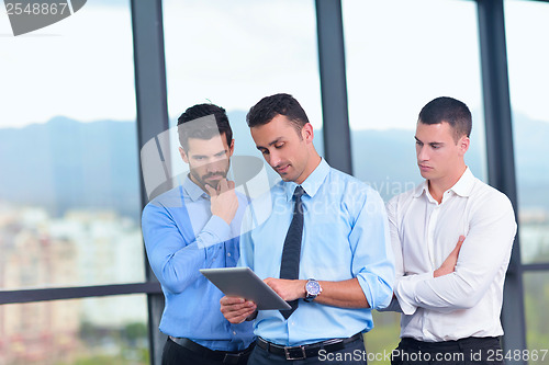 Image of business people group in a meeting at office