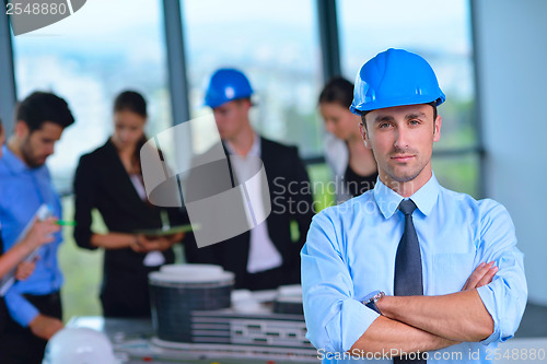 Image of business people group in a meeting at office