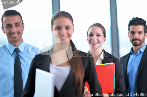 Image of business people group in a meeting at office