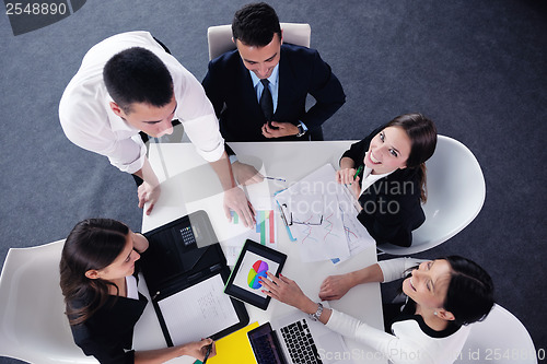 Image of business people group in a meeting at office
