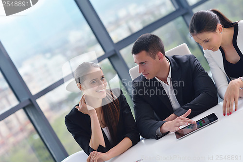 Image of business people group in a meeting at office
