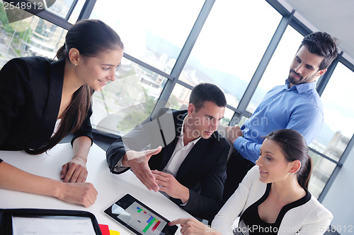 Image of business people group in a meeting at office