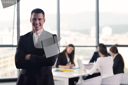 Image of business people group in a meeting at office