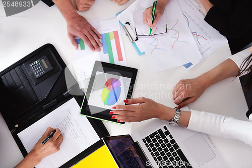 Image of business people group in a meeting at office