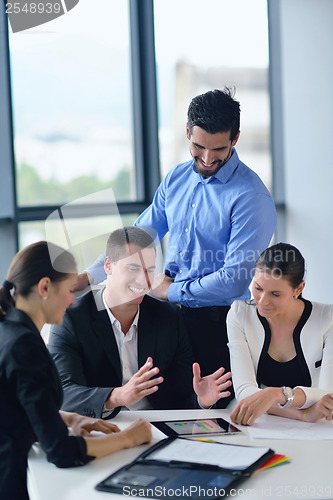Image of business people group in a meeting at office
