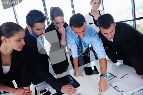 Image of business people group in a meeting at office