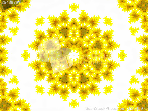 Image of Abstract pattern of sunflower 