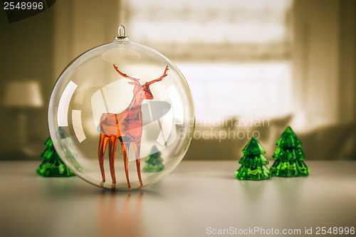 Image of reindeer of glass