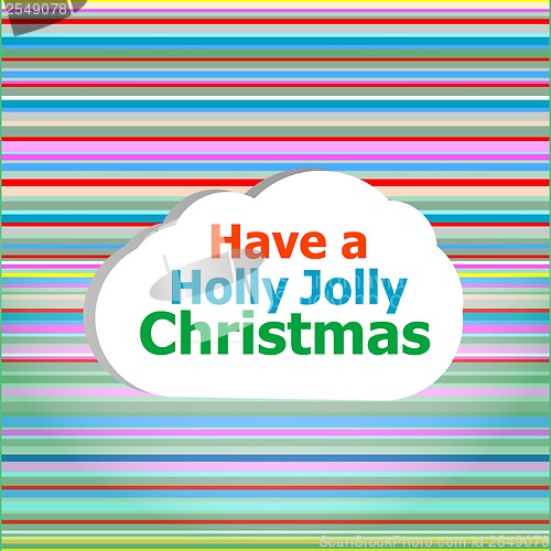 Image of Seamless abstract pattern background with have a holly jolly christmas words